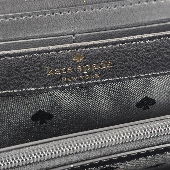 Kate Spade Zip Around Wallet Briar Lane Paper Rose - Picture 7 of 15